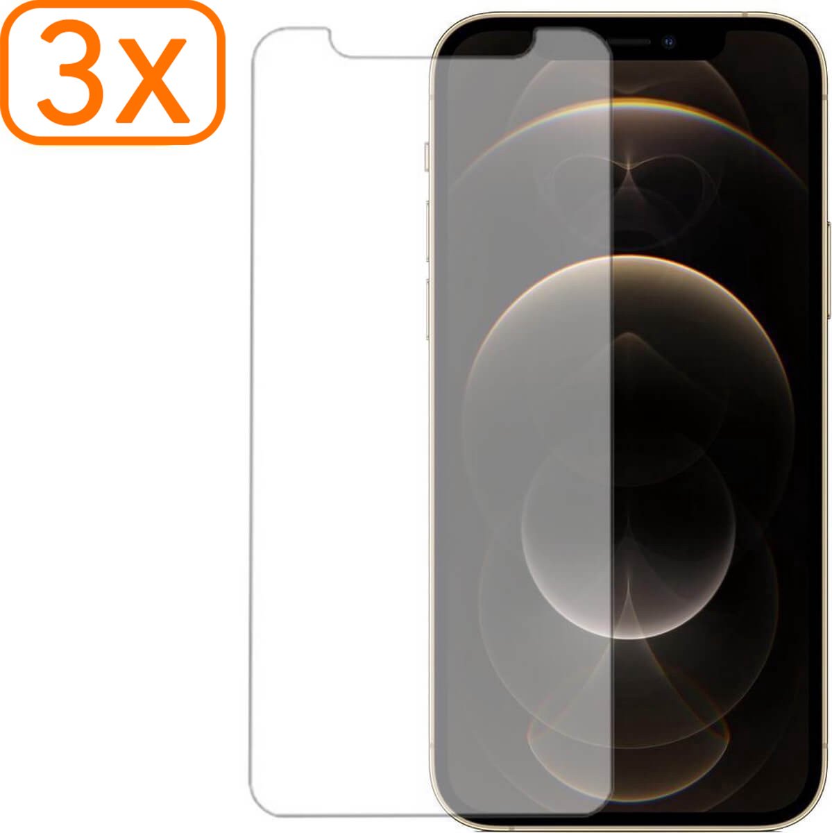 iPhone 12 Pro - Screenprotector - Notch Ultra Clear Edition - 3 stuks