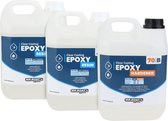 Mr.Boat Epoxy Giethars 70 - 7150 gram - Transparante Resin / Epoxyhars - Met UV blocker - Mengbekers - Handschoenen – Tongspatels