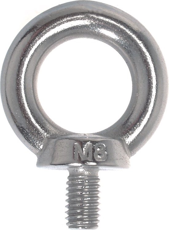 Boulon à oeil Inox 316 M5 DIN 580 - 2 pièces