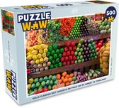 Puzzel Groente - Fruit - Kraam - Thailand - Legpuzzel - Puzzel 500 stukjes