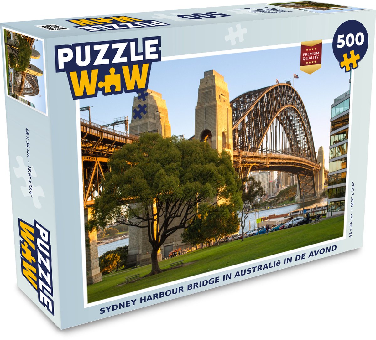 Puzzel Sydney Harbour Bridge in Australië in de middag - Legpuzzel - Puzzel 500 stukjes