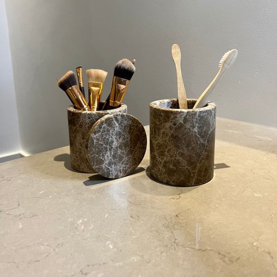 Marmeren Keramische Badkamer Accessoires Set 4 Stuks Badkamer