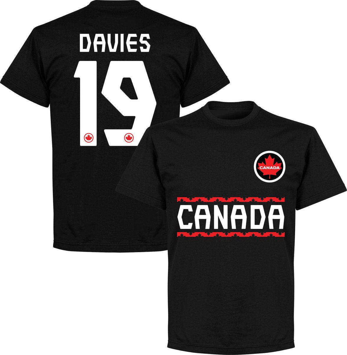 Canada Davies 19 Team T-Shirt - Zwart - 5XL
