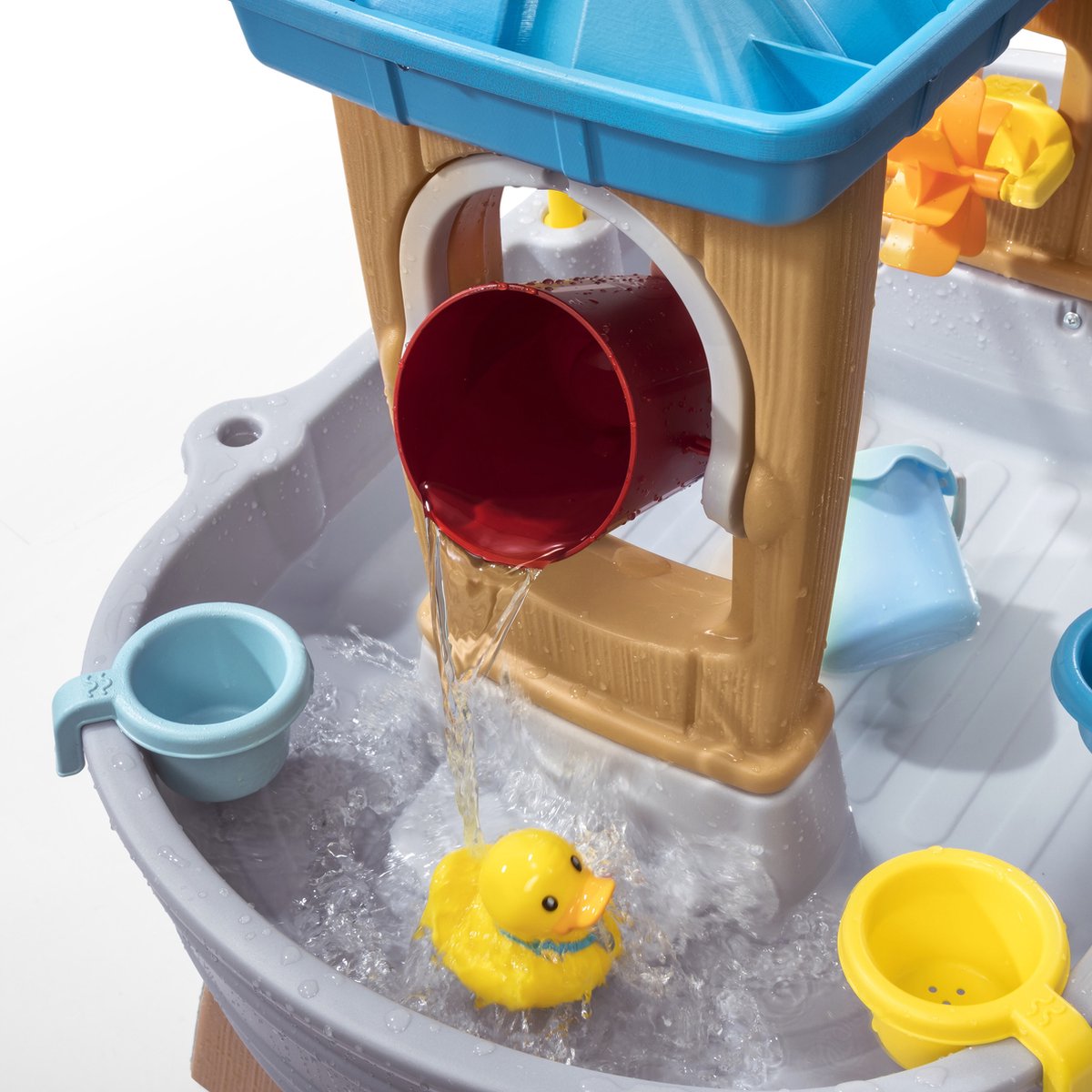 Step2 Rain Showers Splash Tub Watertafel - incl. accessoires - - Waterspeelgoed voor kind - Activiteitentafel met water voor de tuin / buiten — afbeelding 21