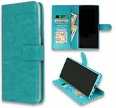 Nokia 5.4 Hoesje Met Pasjeshouder Bookcase Turquoise