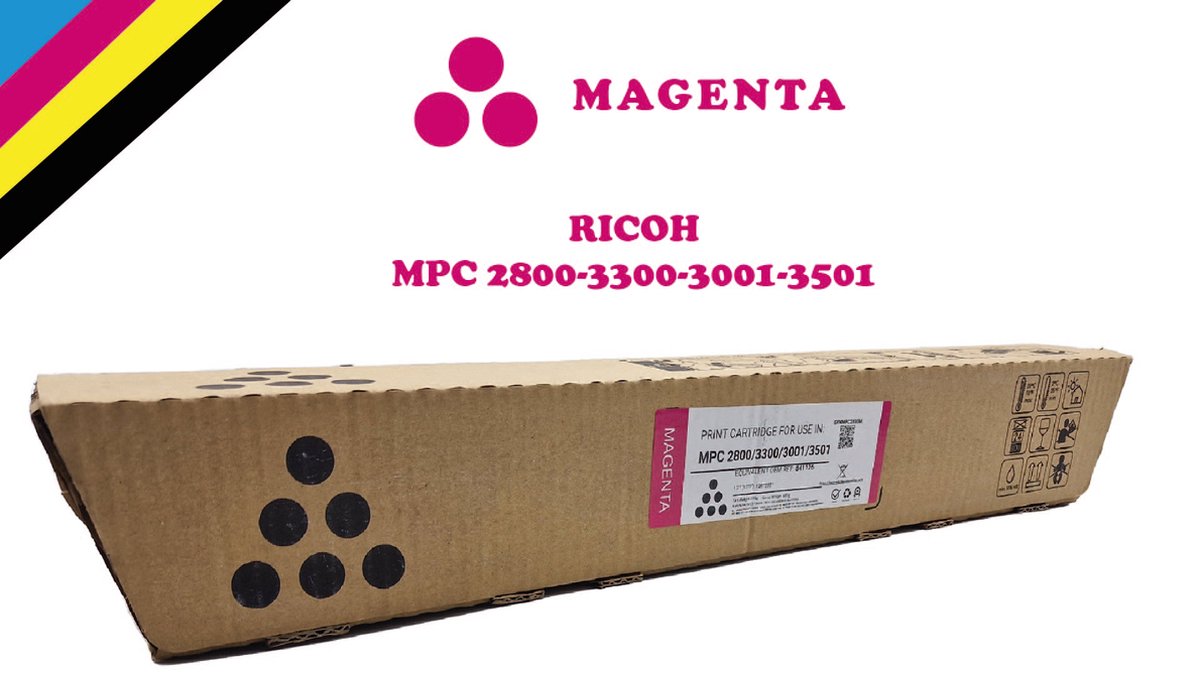 Toner Ricoh MP C2800 / C3300 / C3001 / 3501 Magenta – Compatible