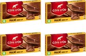 Côte d'Or - Tablette Chocolat - Praliné Double Lait - 200g x 4