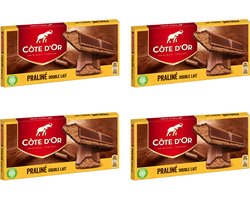 Côte d'Or - chocoladereep - Praliné Double Lait - 200g x 4
