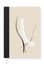 Carnet - Carnet d'écriture - Ligne - Pastel - Design - Carnet - Format A5 - Bloc-notes