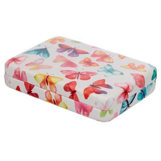 vidaXL Sieradendoosje 3-laags spiegel afsluitbaar 26x18x17,5 cm zwart, sieraden organizer, ring doos, persoonlijke juwelendoos, sieraden kist