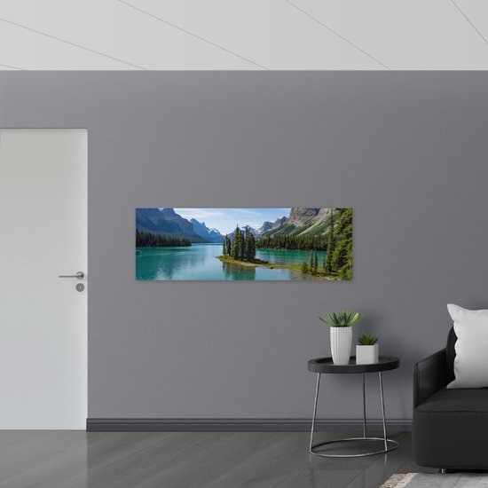 WallClassics - Panneau de mousse PVC - Klein île avec Arbres - Photo 150x50 cm sur panneau de mousse PVC