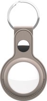 KeyBudz Keyring - sleutelhanger - geschikt voor AirTag - Beige