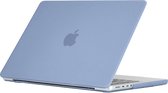 Mobigear Laptophoes geschikt voor Apple MacBook Pro 16 Inch (2021-2024) Hoes Hardshell Laptopcover MacBook Case | Mobigear Matte - Pastelblauw - Model A2485 / A2780 / A2991