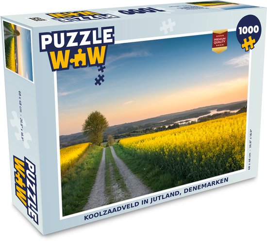 Puzzle Champ de colza dans le Jutland, Danemark - Puzzle - Puzzle 1000  pièces adultes | bol.com