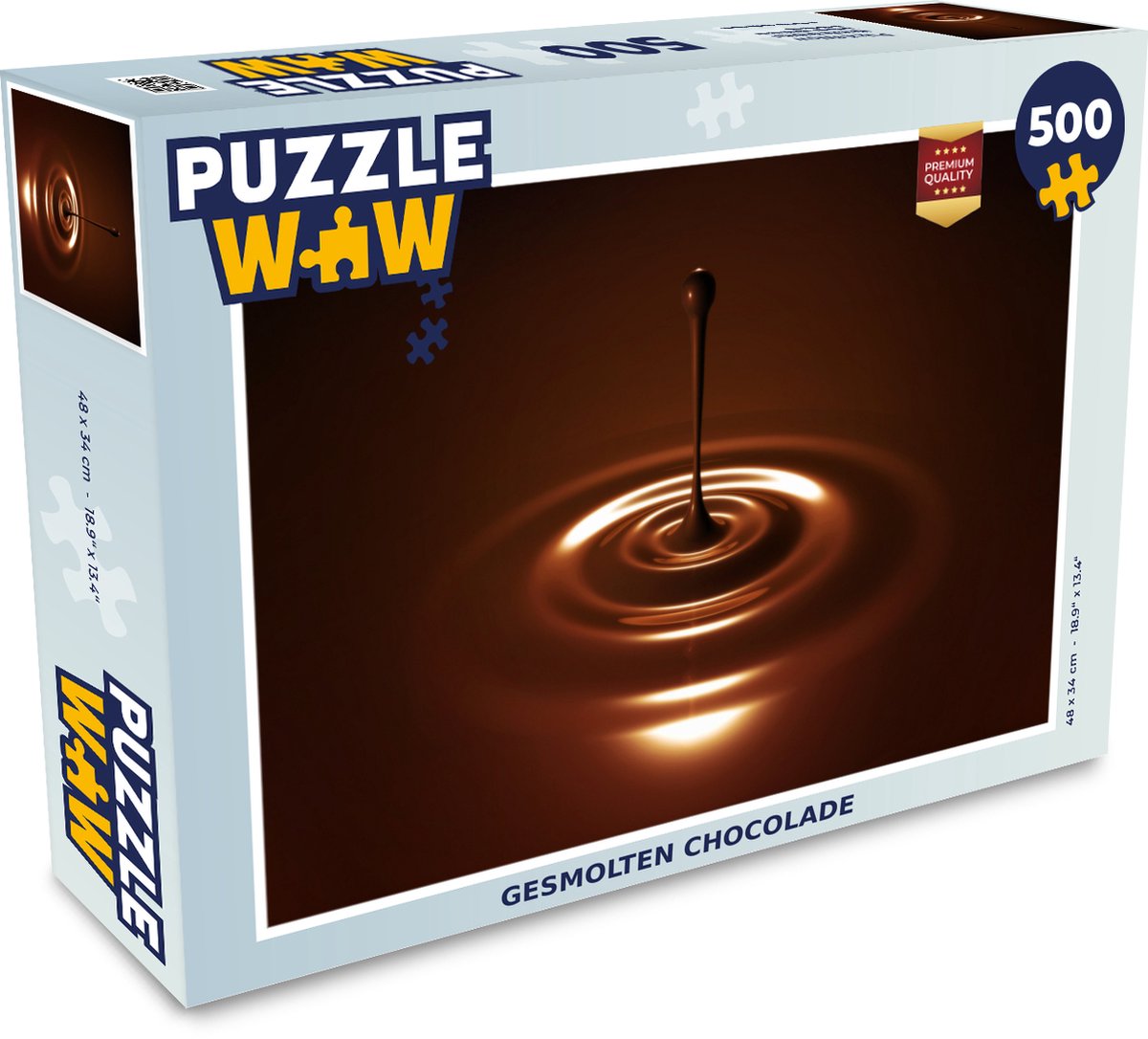 Puzzel Gesmolten chocolade - Legpuzzel - Puzzel 500 stukjes