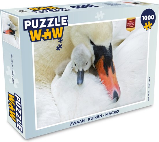 Puzzel zwaan met kuiken