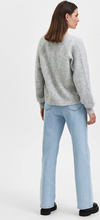 Isa L S Knit Pullover Light Grey Melange