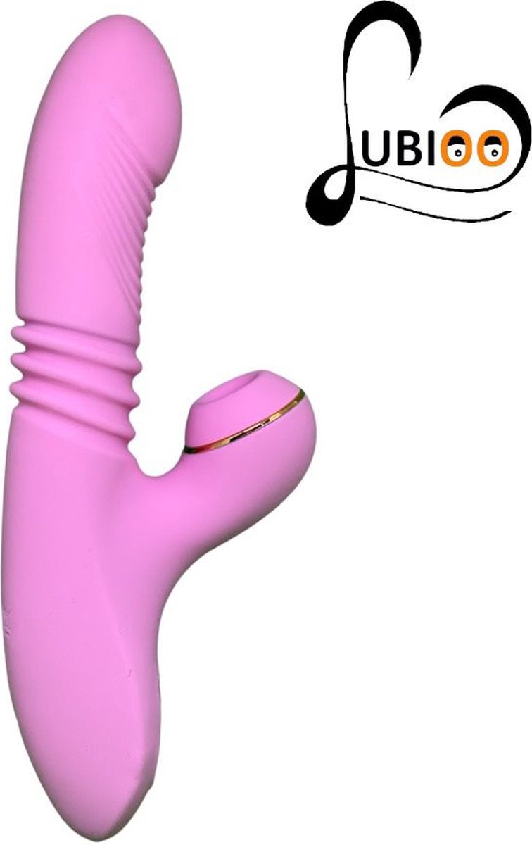 Lubioo - Tarzan sucking vibrator + G-Spot - Rabbit Vibrator - Roze