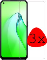 Screenprotector Geschikt voor OPPO Reno 8 Screenprotector Tempered Glass - Screenprotector Geschikt voor OPPO Reno 8 Beschermglas Screen Protector Glas - 3 Stuks