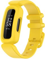 Bracelet en Siliconen Smartwatch - Convient au bracelet en silicone Fitbit Ace 3 - pour les enfants - jaune - Strap-it Watchband / Wristband / Bracelet