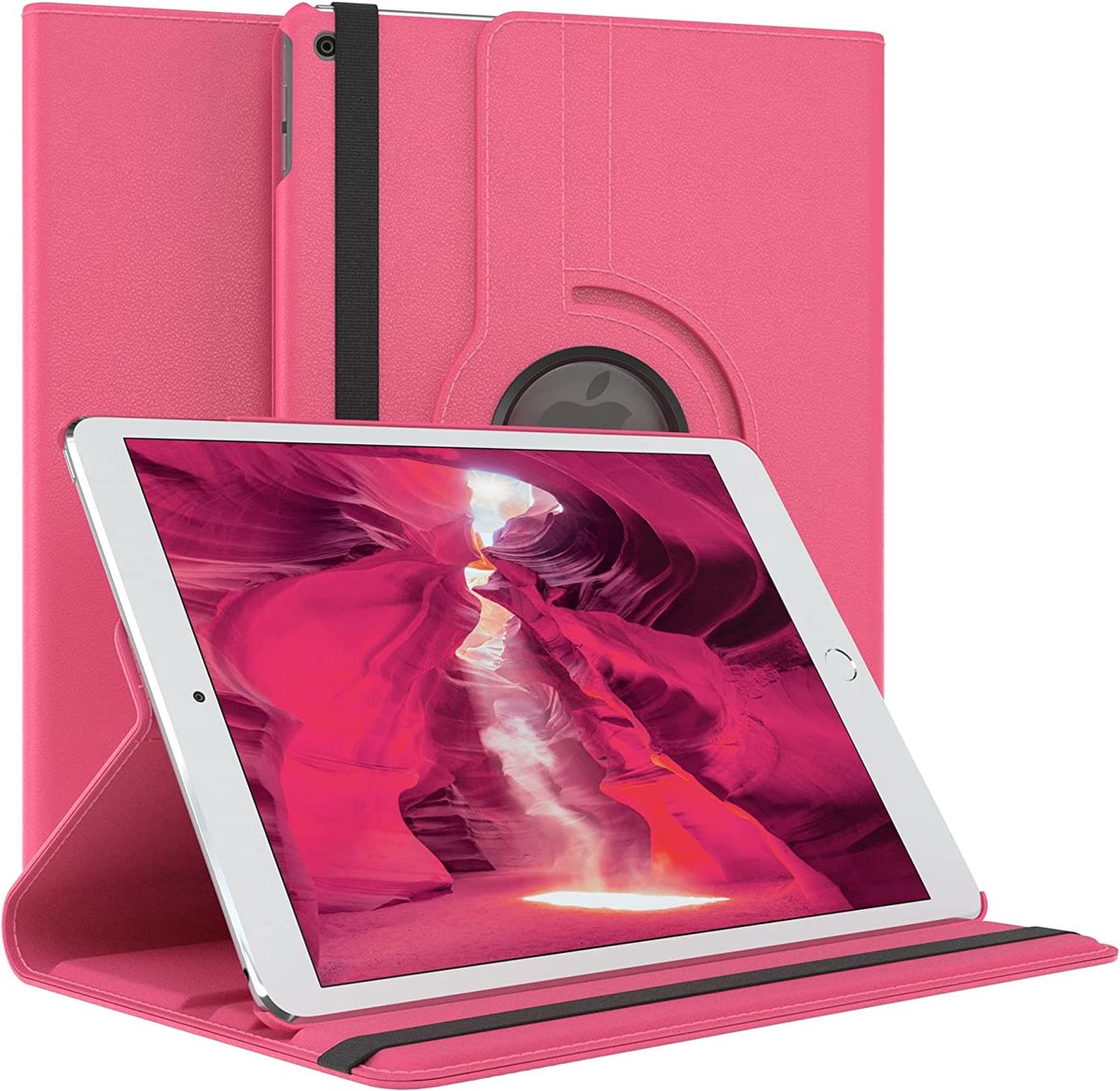 Housse rose Apple iPad 10,9 pouces 2022 4G/5G rotative 360 degres - Etui  coque protection iPad 10eme generation - Accessoires pochette iPad 10