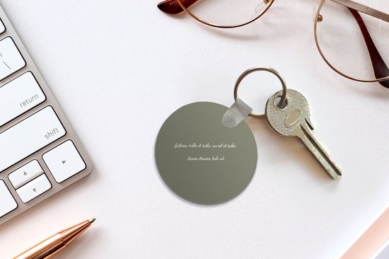 Porte-clés - Proverbes - Hier, je voulais des sushis - Amateur de sushis - Citations - Plastique - Rond - Cadeaux à distribuer