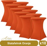 Jupe de table debout orange 80 cm par 10