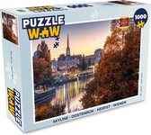 Puzzel Skyline - Oostenrijk - Herfst - Wenen - Legpuzzel - Puzzel 1000 stukjes volwassenen