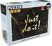 Puzzel Quote - Motivatie - Marmer print - Legpuzzel - Puzzel 1000 stukjes volwassenen