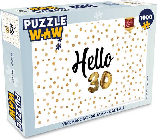 Puzzel Verjaardag - 30 jaar - Cadeau - Legpuzzel - Puzzel 1000 stukjes  volwassenen | bol.com
