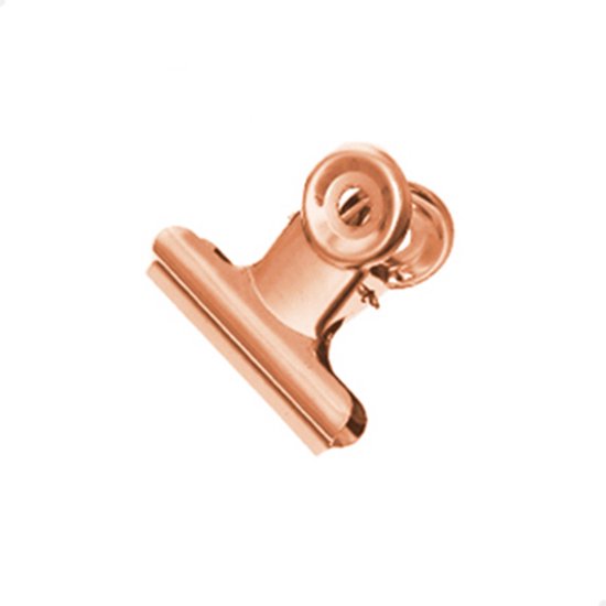 Foto: Bulldog clip 20 mm koper 30 stuks