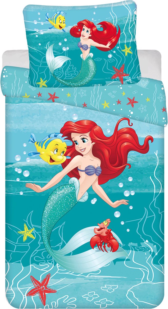 Disney De Kleine Zeemeermin Strandlaken, Ariel - 70 x 140 cm - Katoen