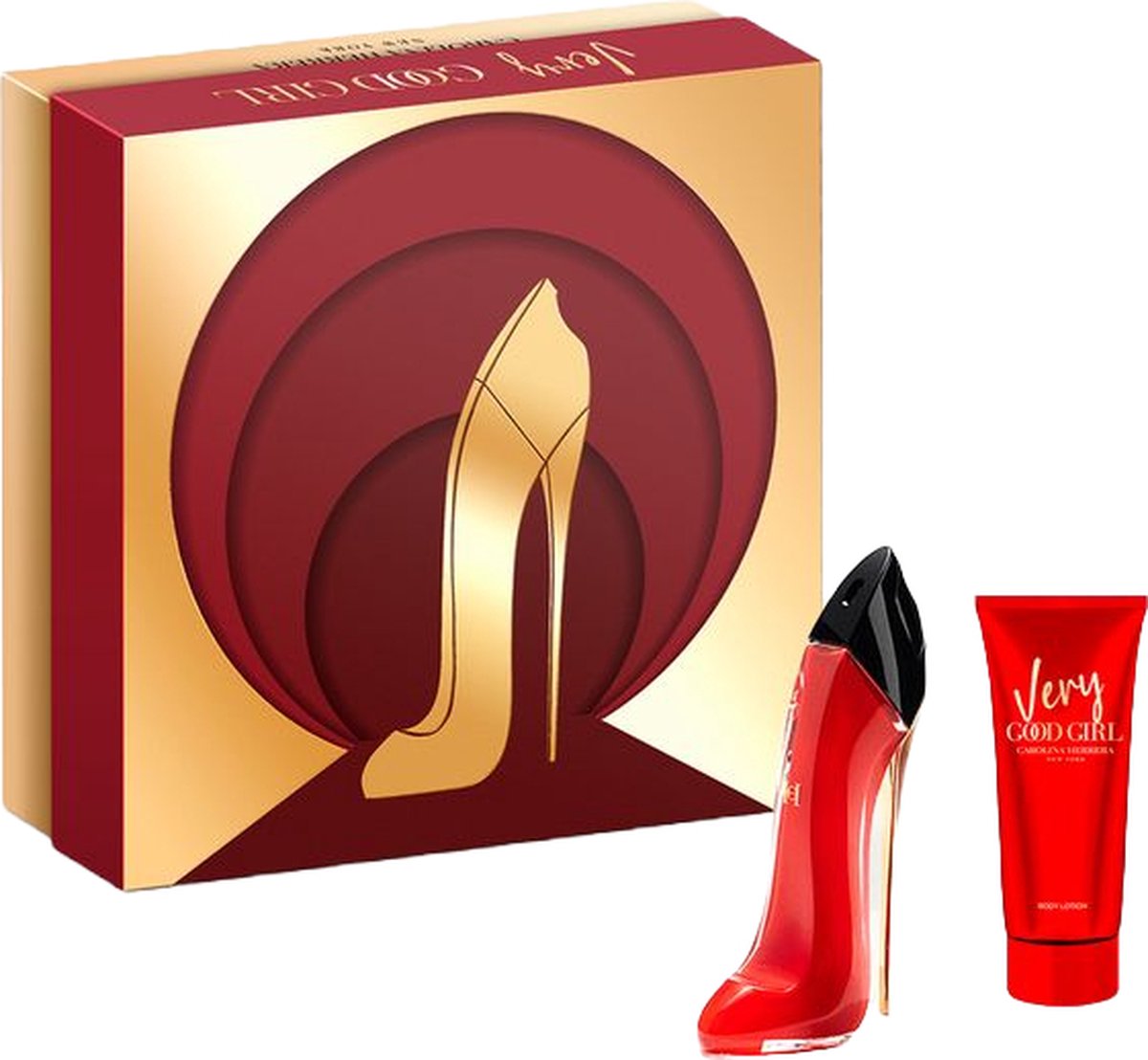 Carolina Herrera Very Good Girl Giftset - 50 ml eau de parfum spray + 100 ml bodylotion - cadeauset voor dames