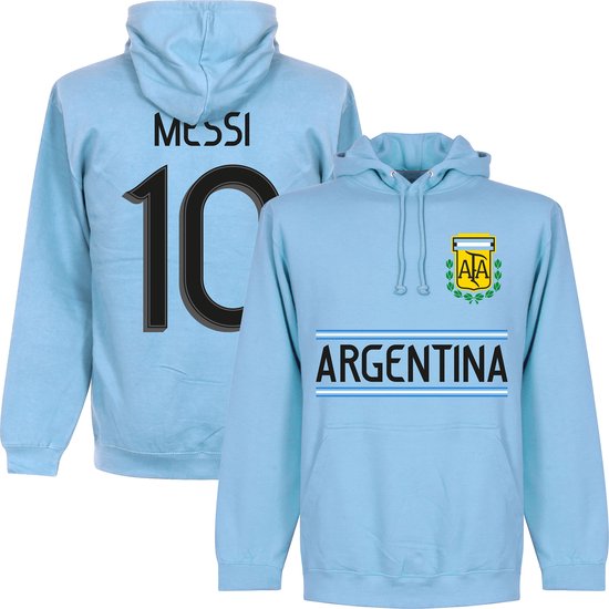 Argentinië Messi 10 Team Hoodie - Lichtblauw - Kinderen - 98