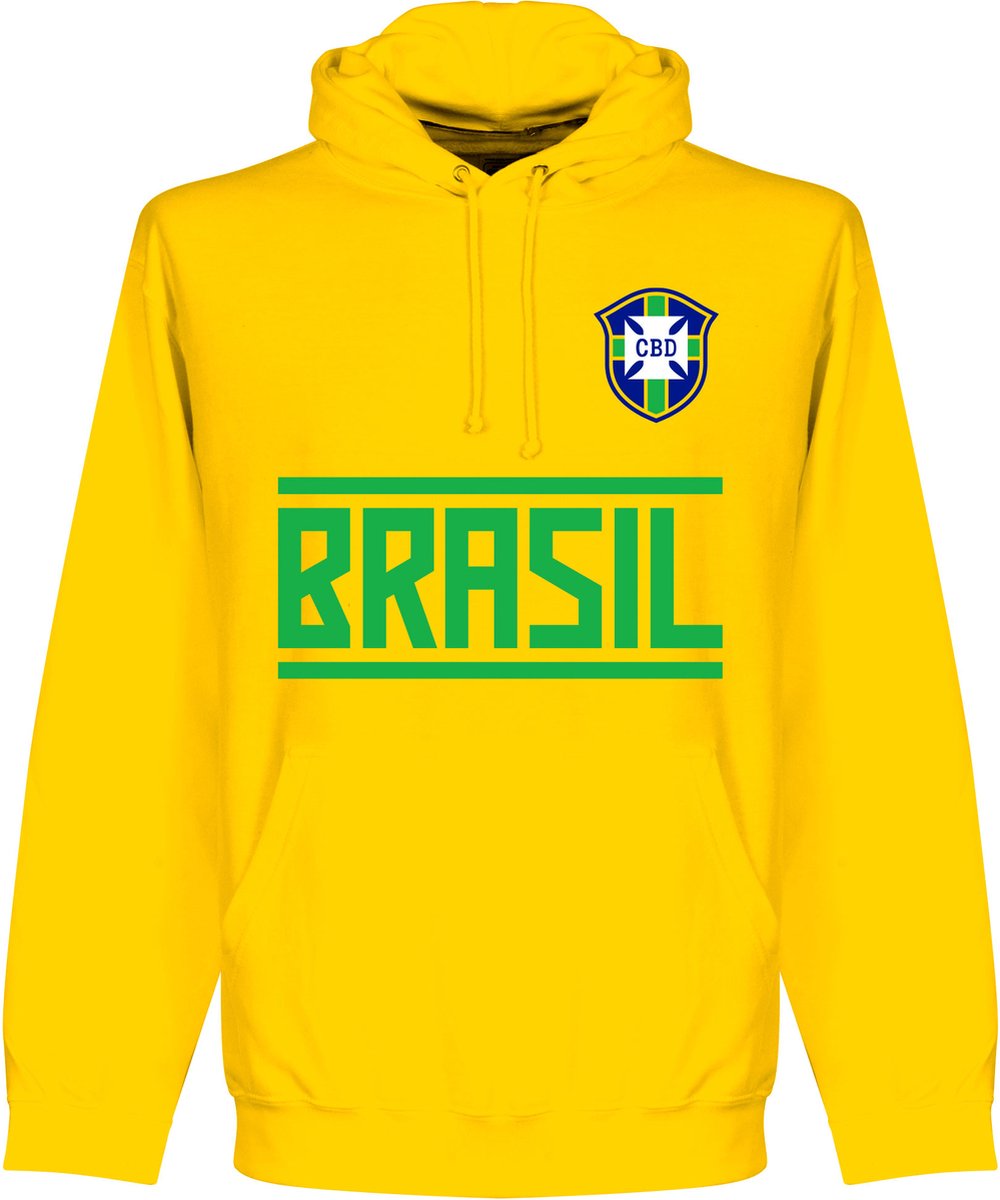 1000x1200.jpg Brazilië Team Hoodie - Geel - Kinderen - 116 - Afbeelding 1