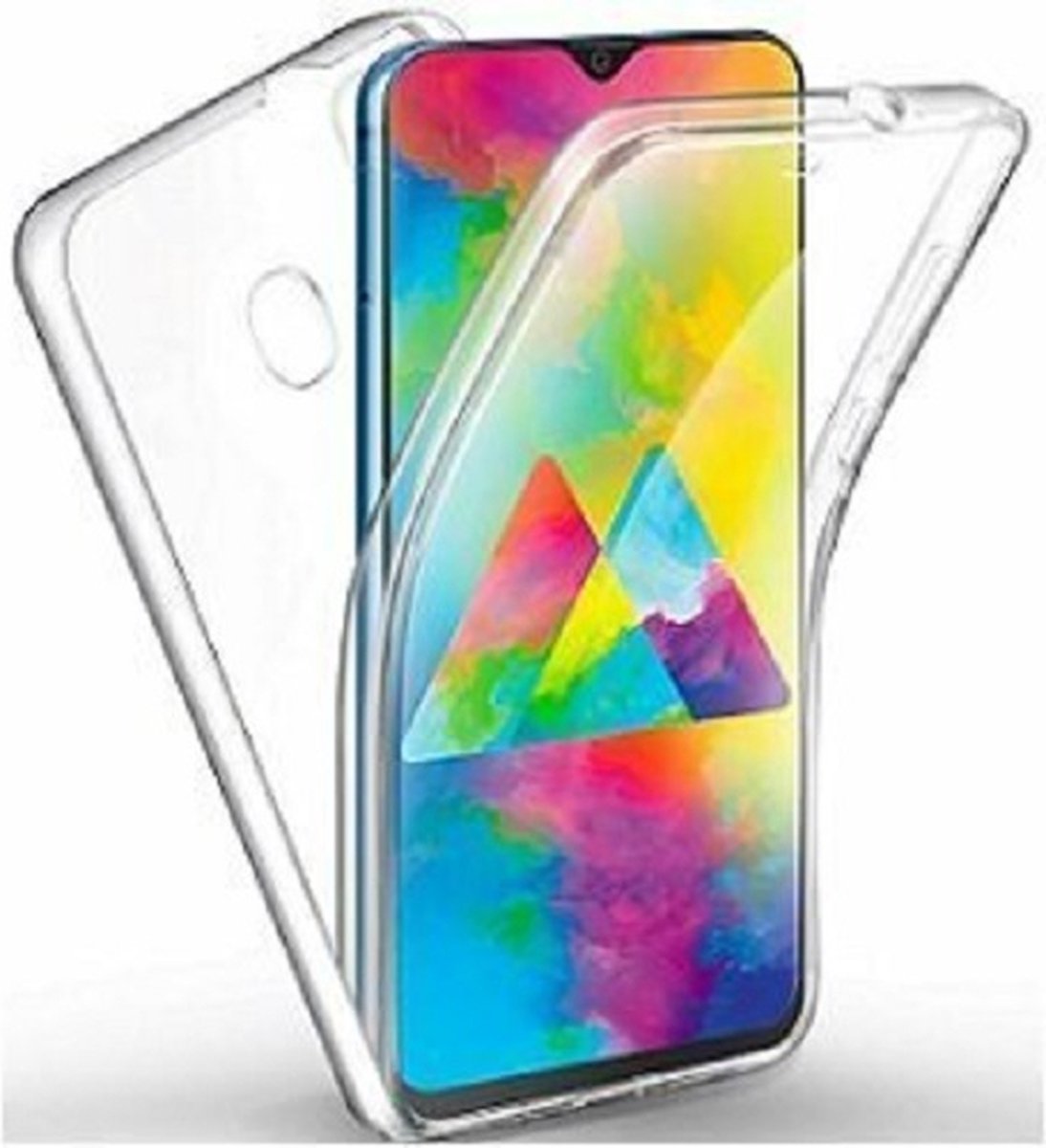 Samsung M20 Hoesje Siliconen TPU Transparant Full Cover
