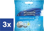 Wilkinson For Men Essentials 2 Wegwerpscheermesjes - 3 x 5 (15 stuks)