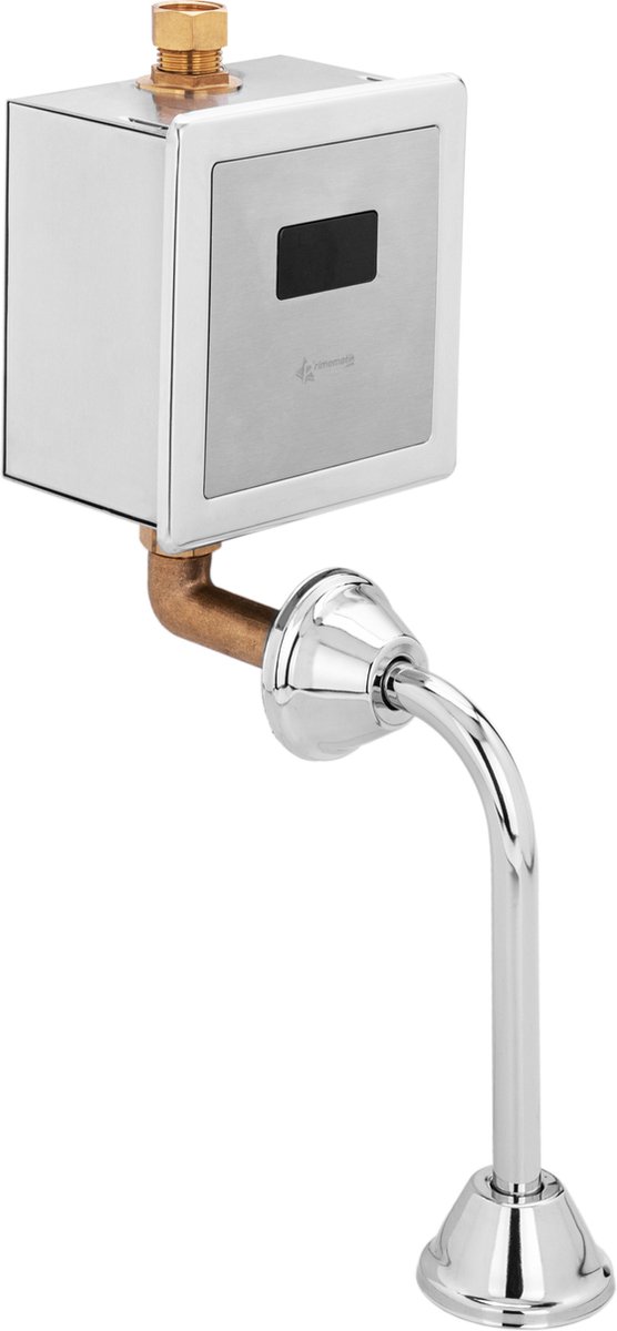 PrimeMatik - Infrarood automatische spoelkraan voor WC-toilet met verticale watertoevoer