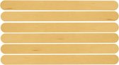 Knutselstokjes - 2x50 stuks - houten ijsstokjes - naturel - 11 cm