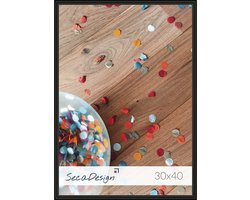 Fotolijst - SecaDesign - 30x40 cm Fotomaat - Zwart - Posterl