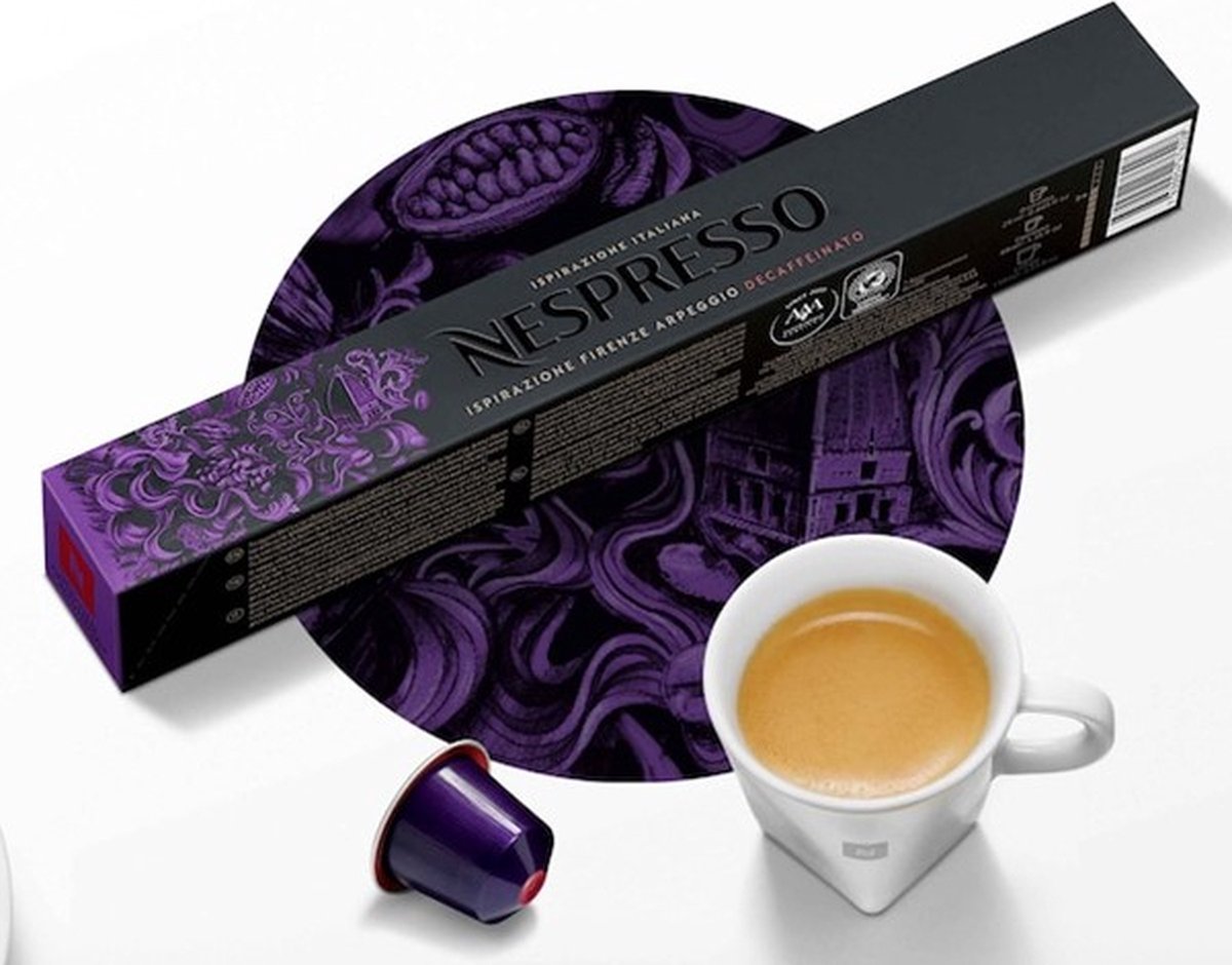 Nespresso - Inspirazione Firenze Arpeggio Decaf - Nespresso Cups - 200 Stuks