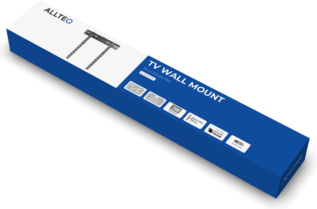 Support TV 23-55 pouces, compatible Vesa 100, 200, 300, 400. Fixe, charge  max 50 kg