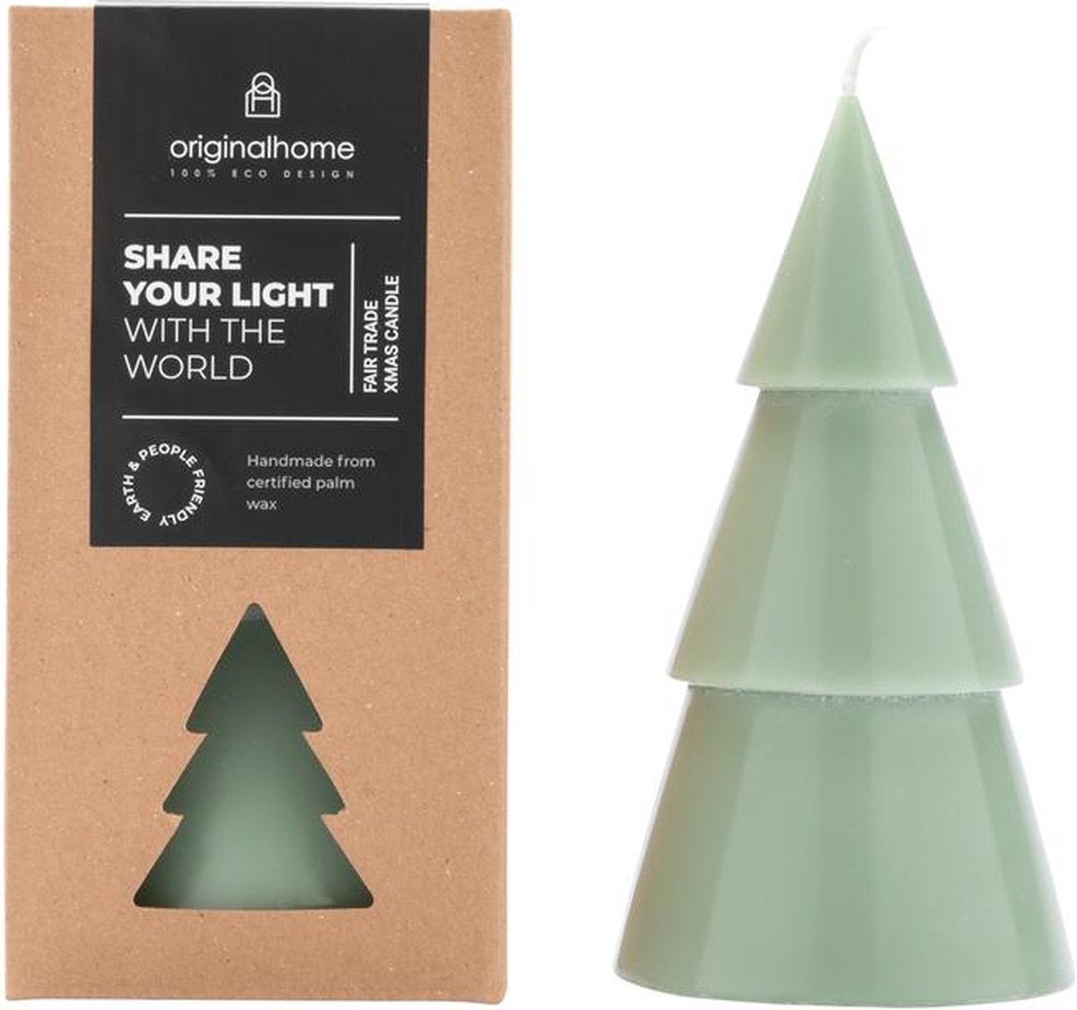 Original Home Xmas Tree Kaars Groen - L