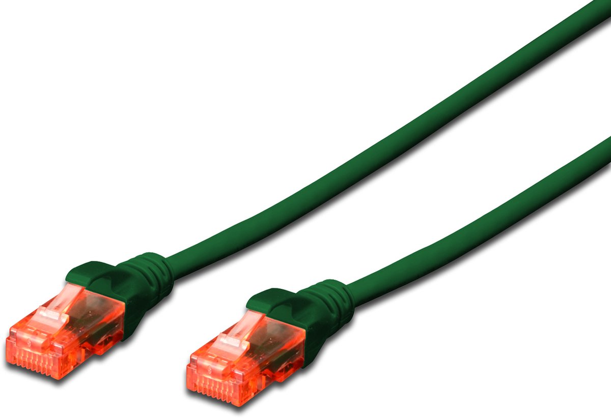 CAT6 UTP kabel 0.25 meter Groen