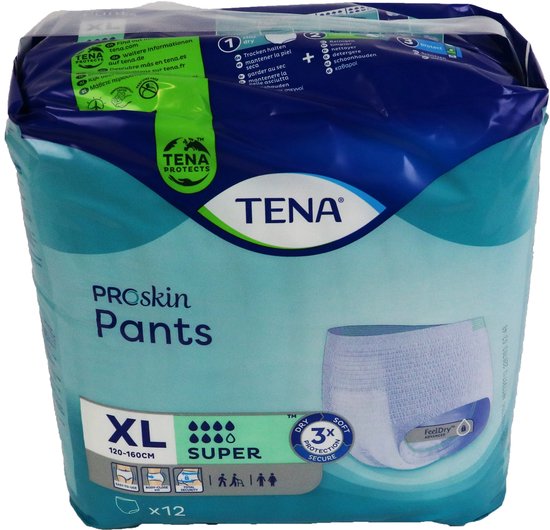 Tena ProSkin Pants Super Extra Large - 12 stuks - TENA