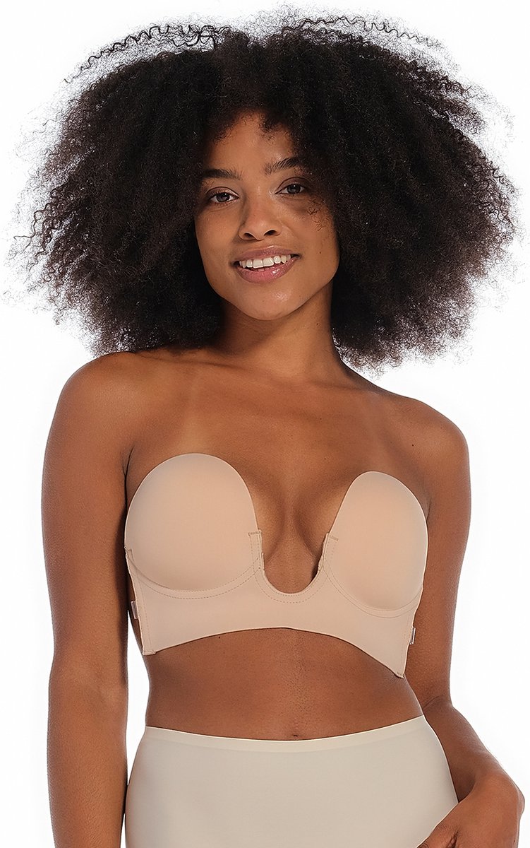 MAGIC Bodyfashion Luve plak bh zonder achterzijde • Beige • de