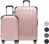 Ensemble valise TRVLMORE - 2 pièces - 38L (bagage à main) + 110L - Or rose