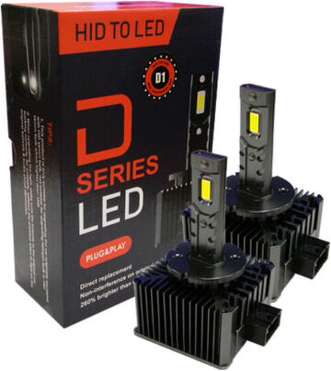 TLVX D8S High Power LED Canbus lampen 30.000 Lumen 6000k Helder Wit (set 2 stuks) - Plug and Play – CANBUS EMC + 300% licht - LED CSP CHIPS - 100 Watt – D8S 35 watt Xenon HID vervanger - Dimlicht - Grootlicht - Koplampen - Autolamp - 12V