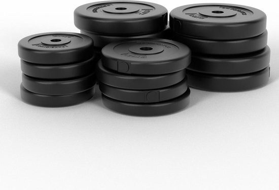 Physionics - Halter - Dumbbell - Poids total 20 kg - Avec poignée Physionics - Halter - Dumbbell - Poids total 20 kg - Avec poignée