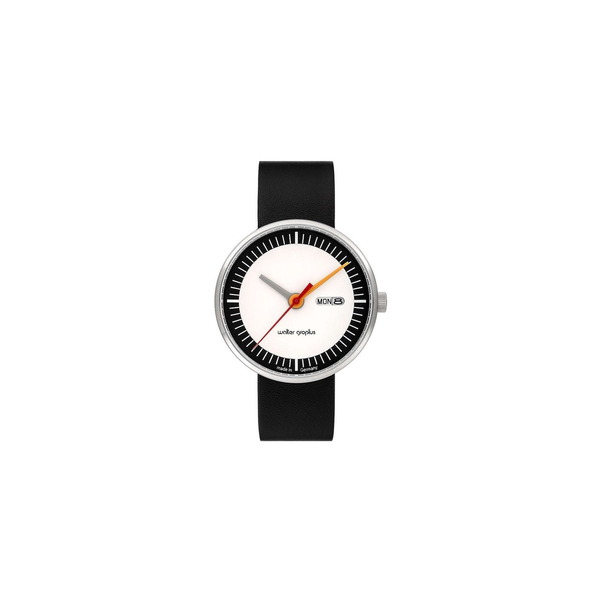 Walter Gropius Unisex-Uhren Analog Quarz One Size Schwarz 32011963